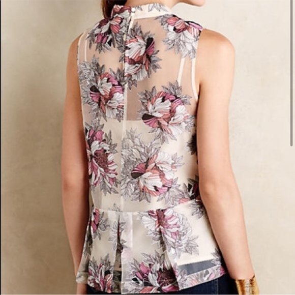 Terrace Swing Tank Sheer Floral Moulinette - Picture 5 of 8